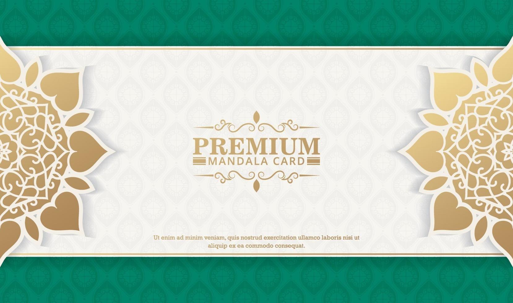 Fondo de mandala ornamental de lujo con estilo de patrón oriental islámico árabe premium vector