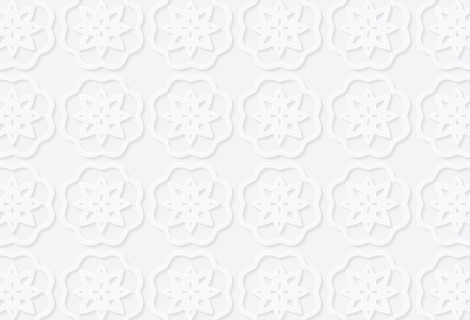 Abstract Islamic white geometric pattern background 2001802 Vector Art