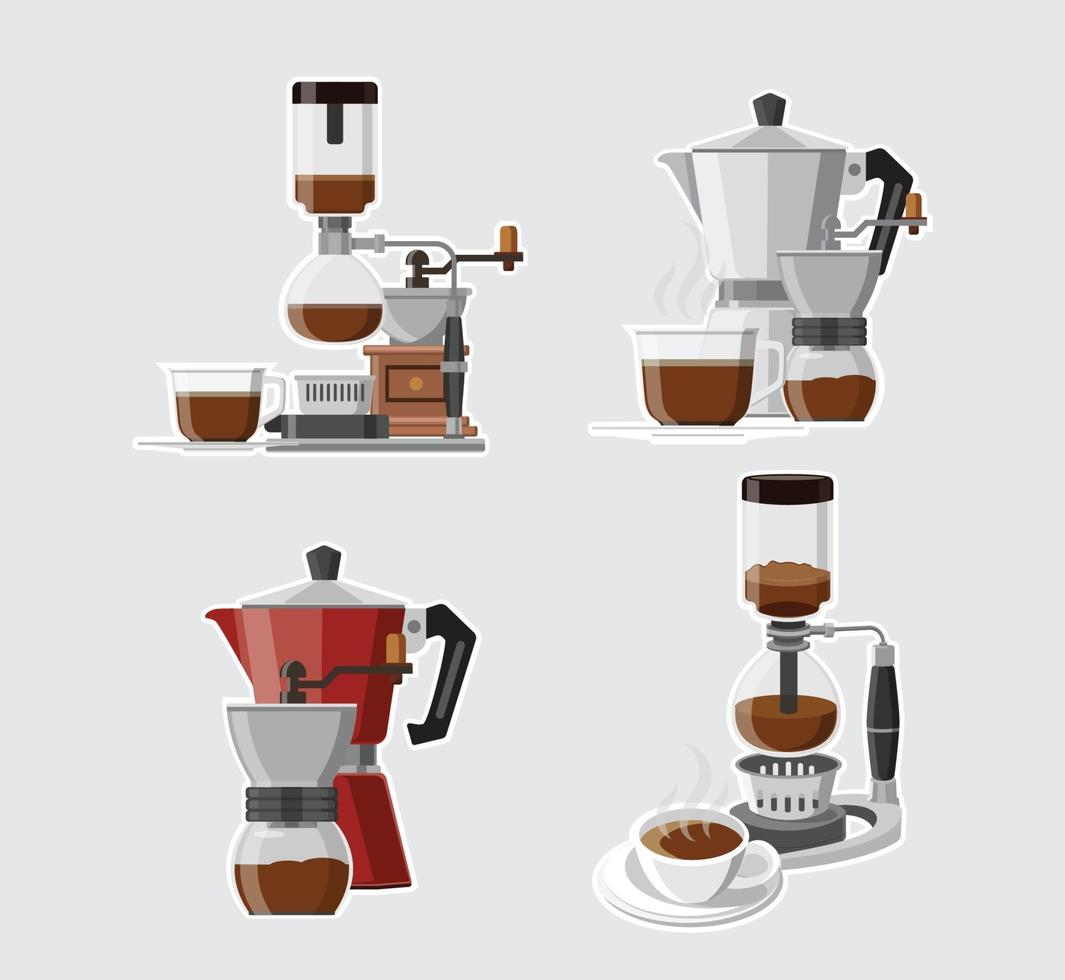 Coffee Maker Set vector