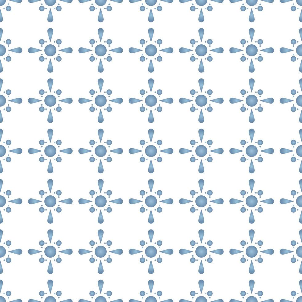 Fabric abstract ethnic flower pattern, vector illustration style seamless pattern.