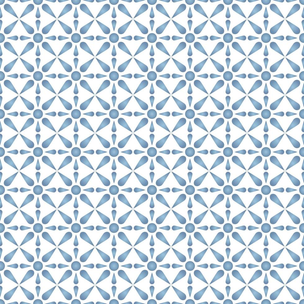 Fabric abstract ethnic flower pattern, vector illustration style seamless pattern.