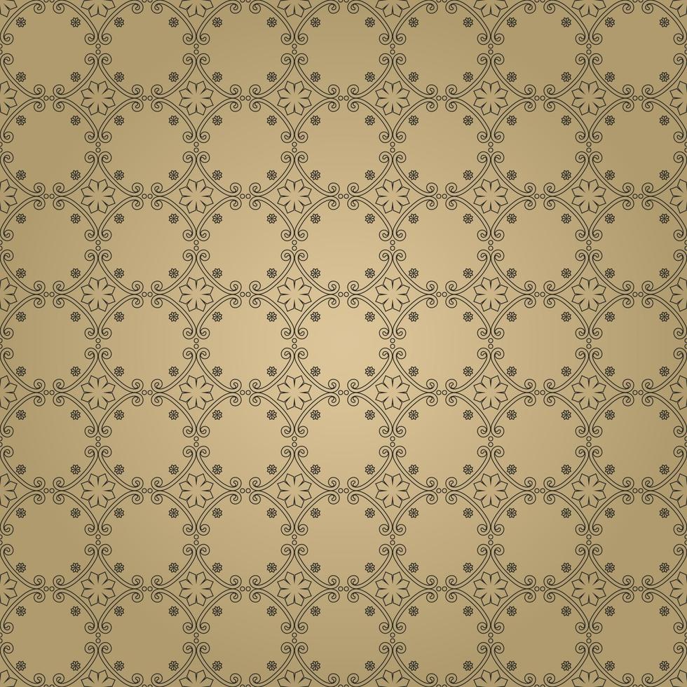 Fabric abstract ethnic flower pattern, vector illustration style seamless pattern.