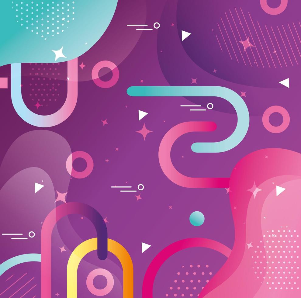 purple geometric and abstract background vector