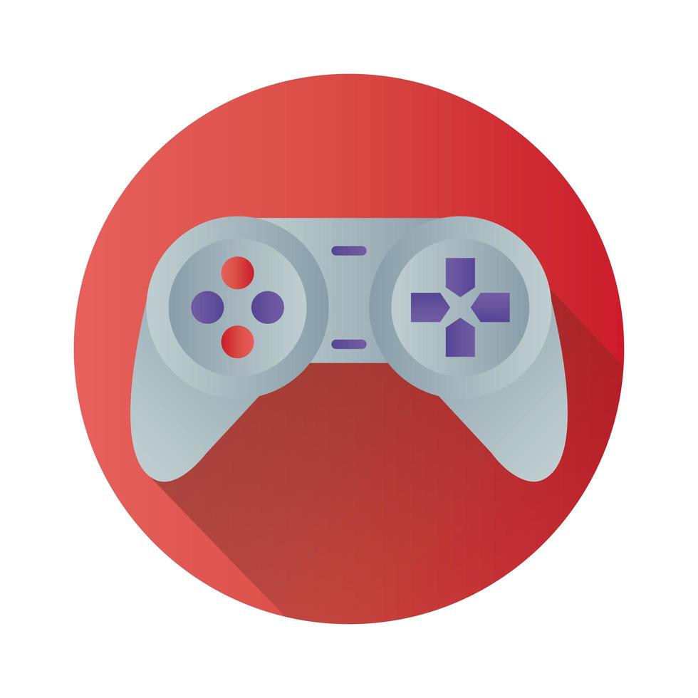 icono de estilo de bloque de control de videojuego vector