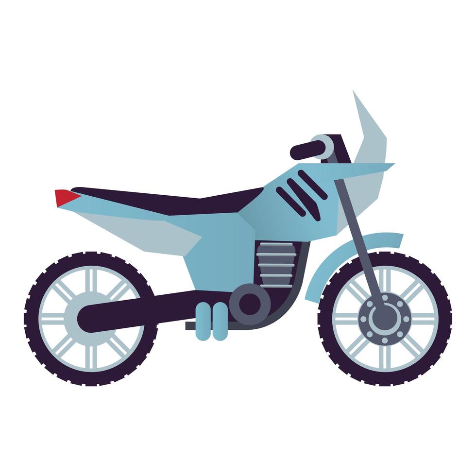 icono de vehículo de estilo de motocicleta de bicicleta de calle vector