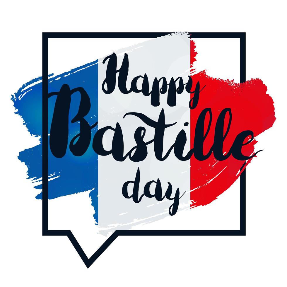 Happy Bastille Day vector