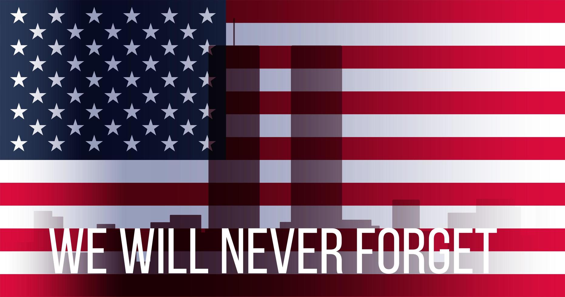 Patriot Day Banner vector