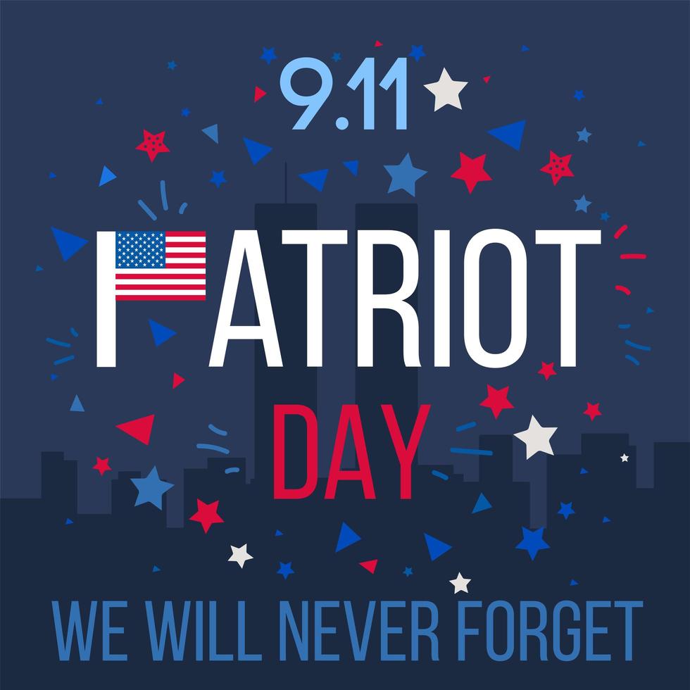 Patriot Day Banner vector