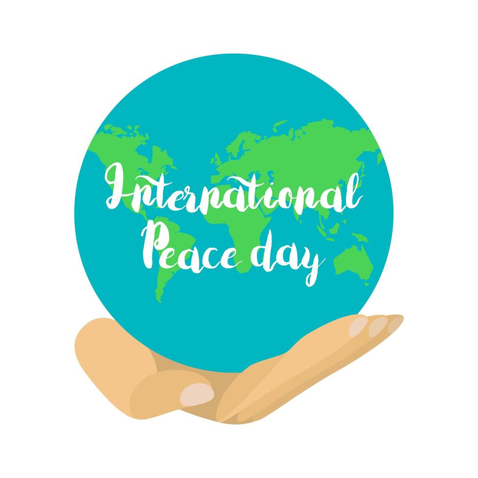 dia internacional de la paz vector