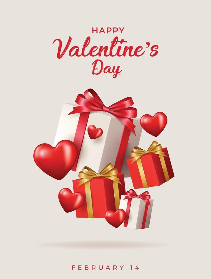 Happy Valentine's Day banner vector