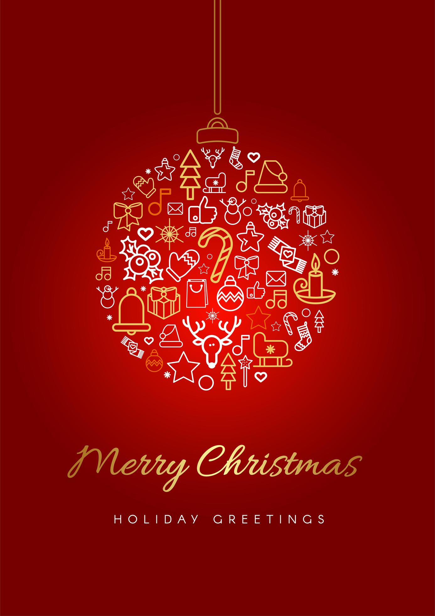 Merry Christmas greeting card template 2003769 Vector Art at Vecteezy