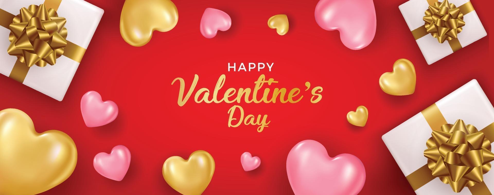 Valentine's Day sale background vector