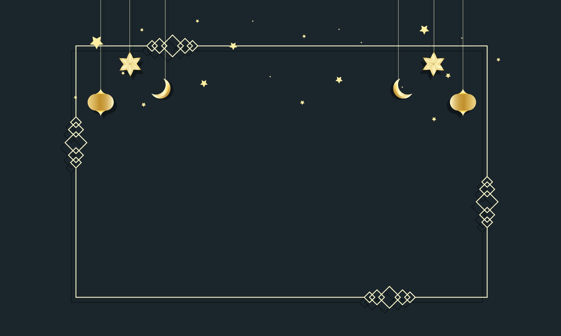 ramadan invitation card blank