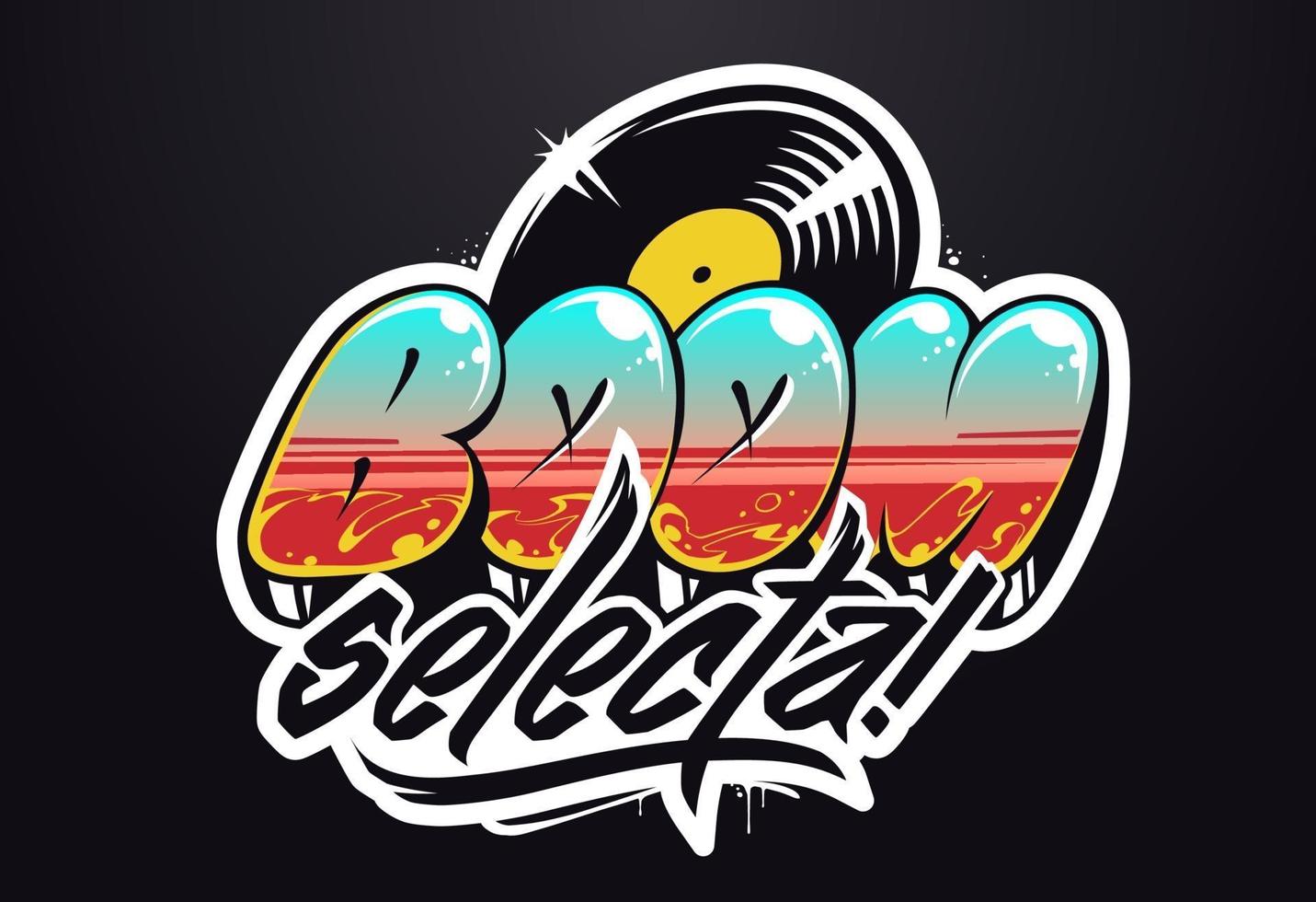 vector logo musical graffiti