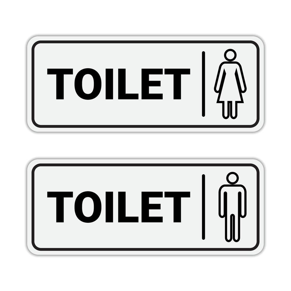 Toilet sign isolated on white background. vector