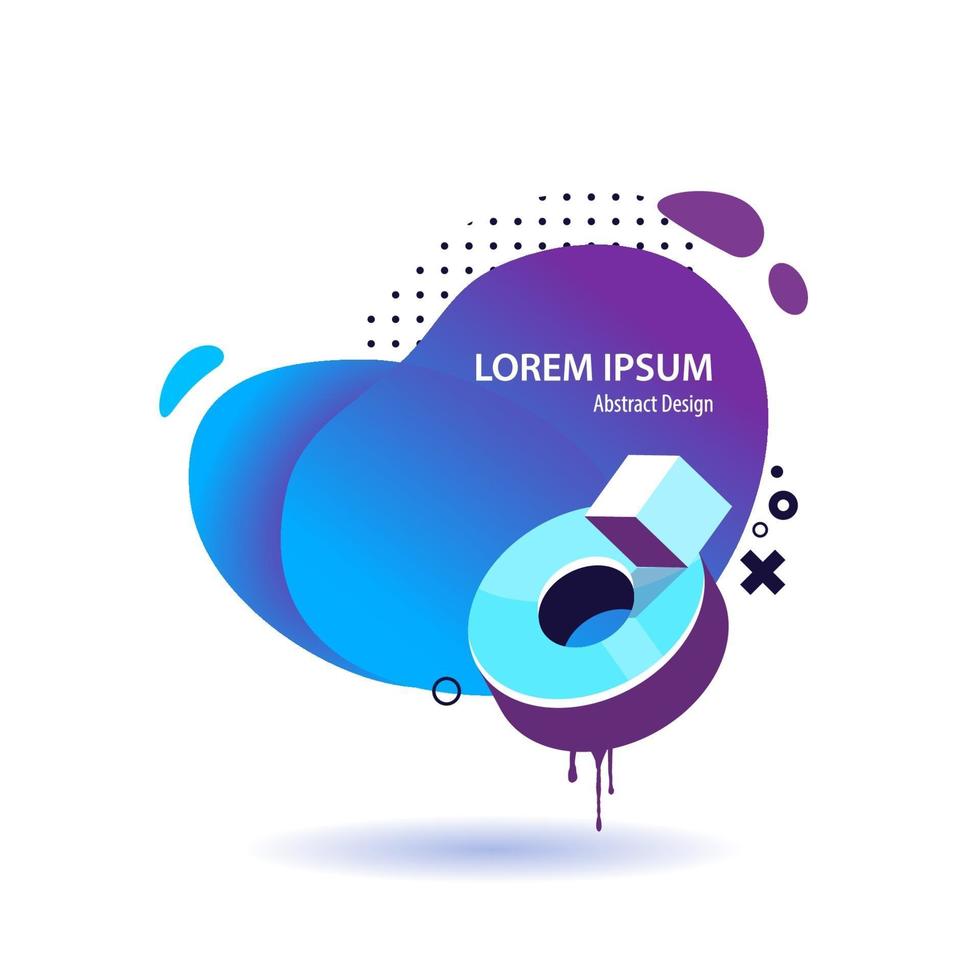 Abstract Modern Gradient Banner vector