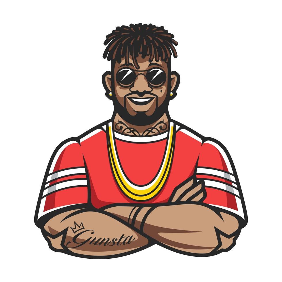 Rapper Vector Character 2004027 Vector Art at Vecteezy