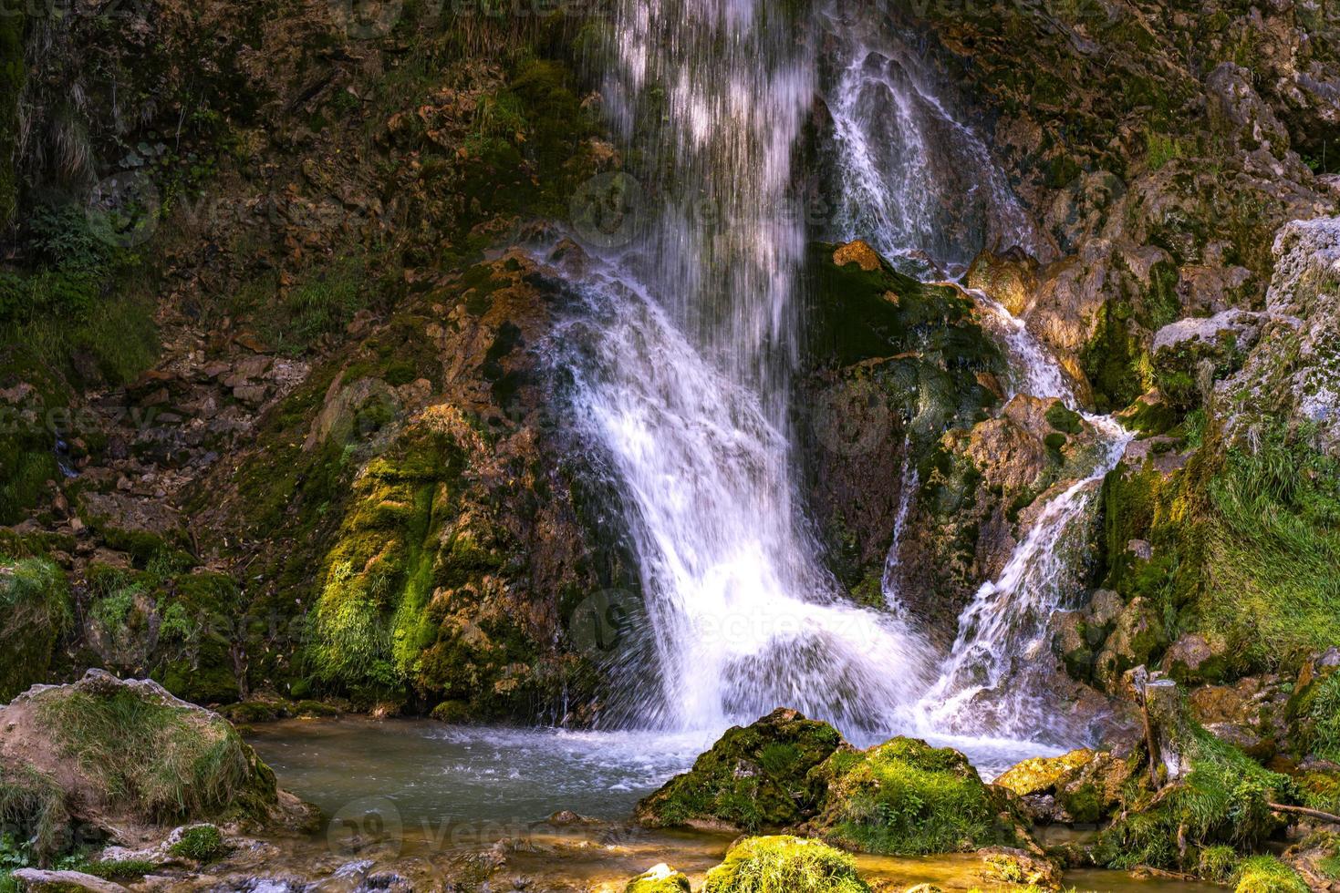 Gostilje waterfall at Zlatibor mountain in Serbia photo