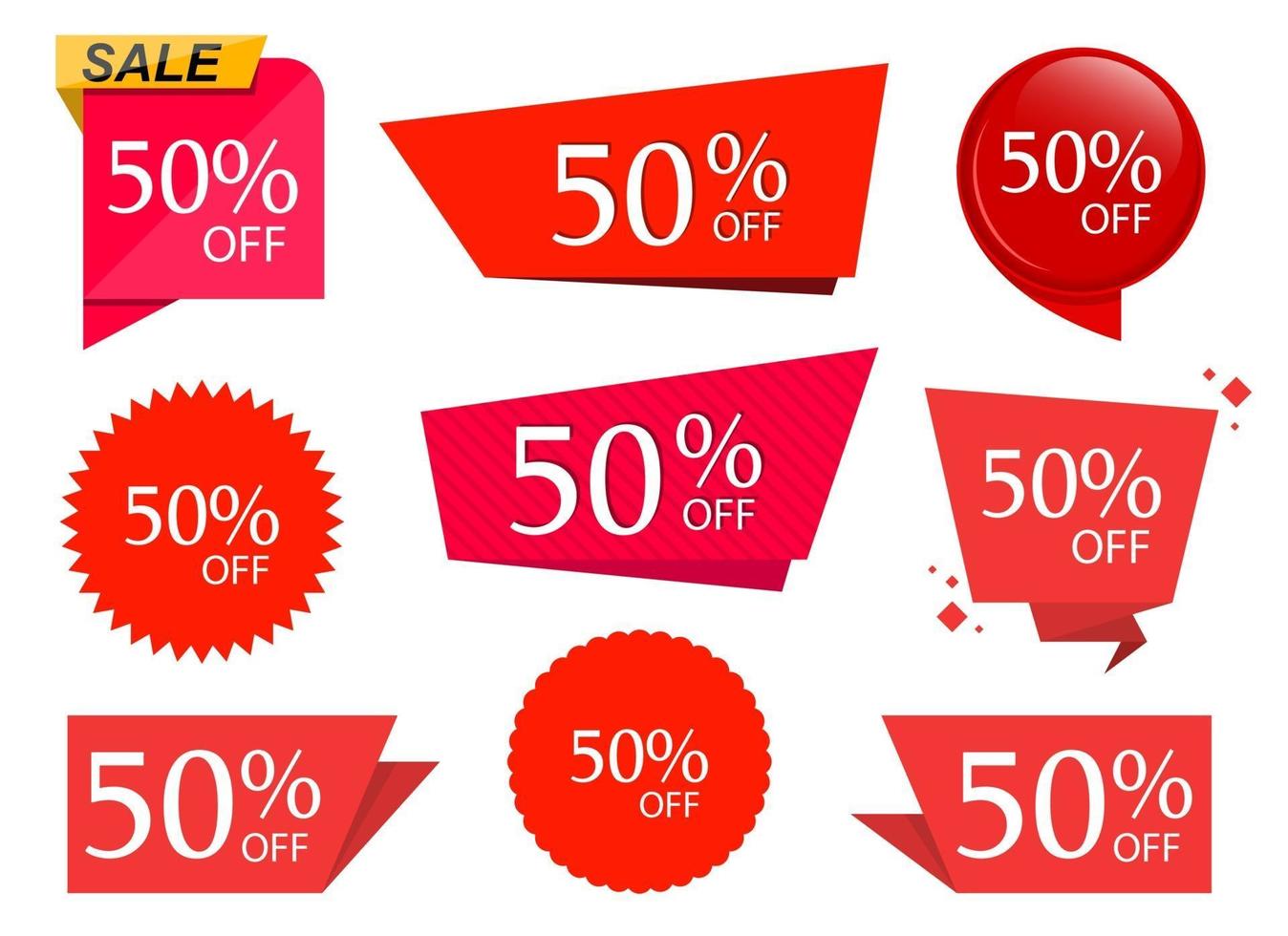 Special sale discount sticker vector design illustration isolated on white background