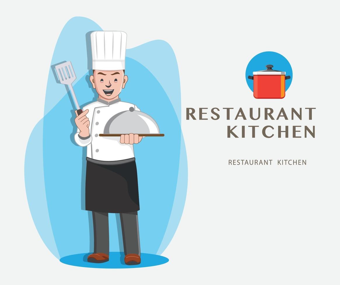 Chef Restaurant Design vector