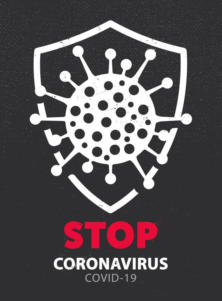Stop Coronavirus Vector Poster