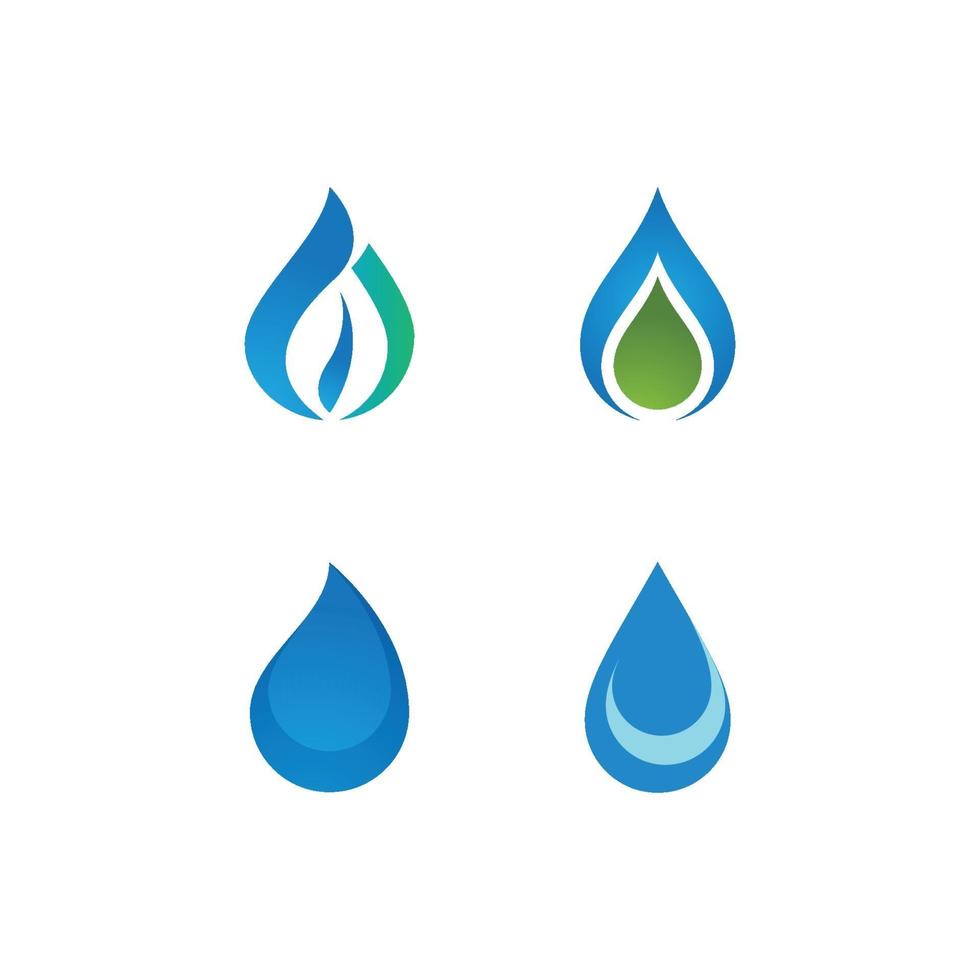 logotipo de gota de agua vector