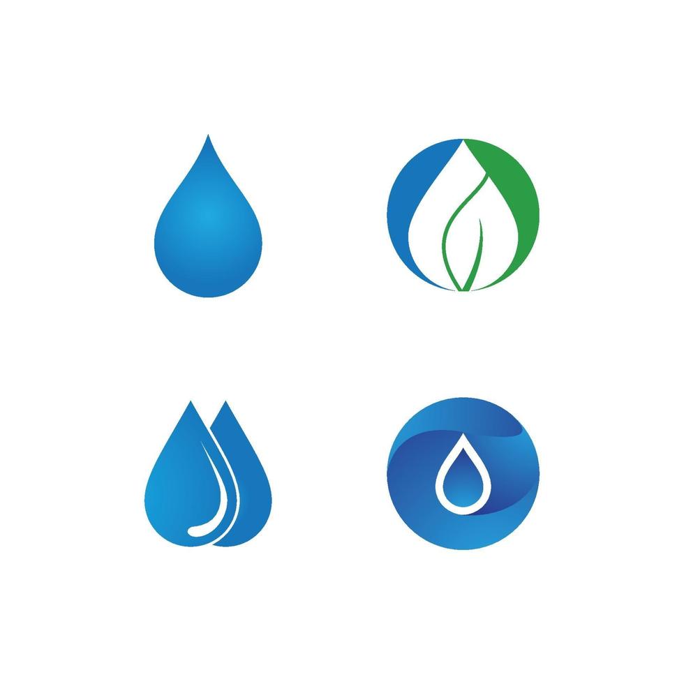 logotipo de gota de agua vector