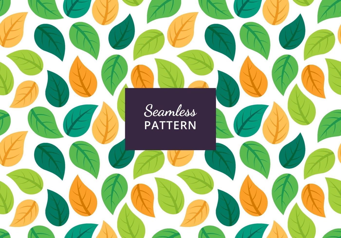 green leaf seamless pattern design vector