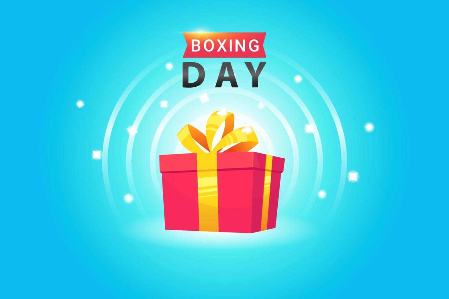 Boxing Day Poster Design vector