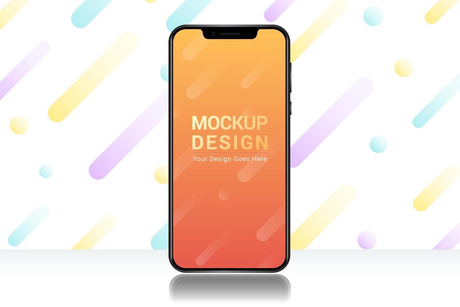 Smartphone Mockup Design vector