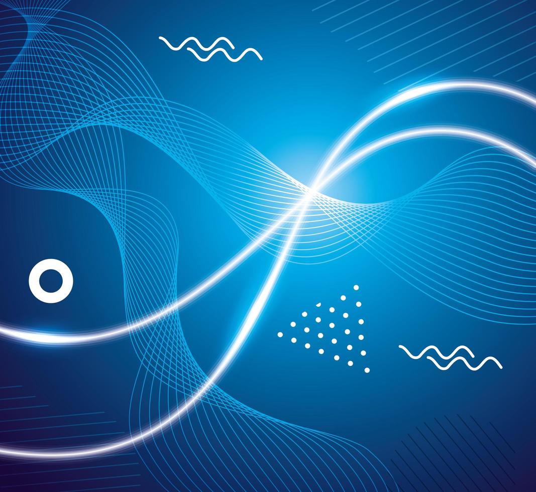 abstract background with vibrant blue color vector