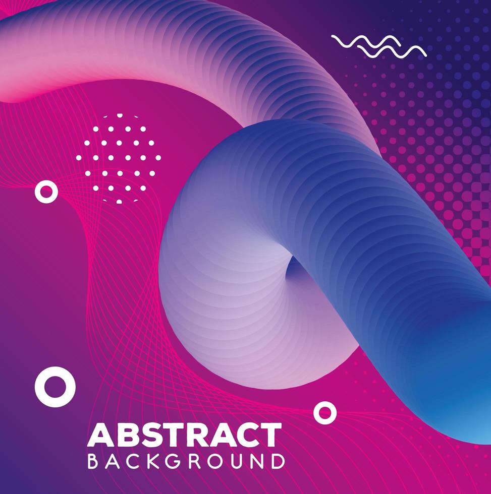 abstract background with vibrant colorful waves flow vector