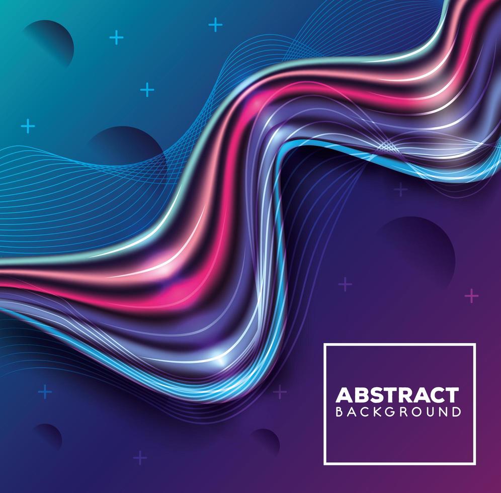 abstract background with colorful waves vector