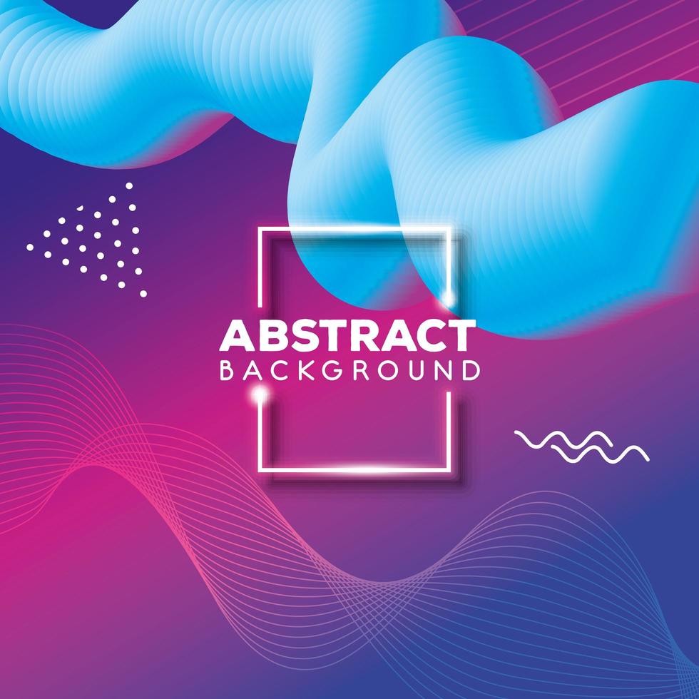 abstract background with vibrant colorful waves flow vector