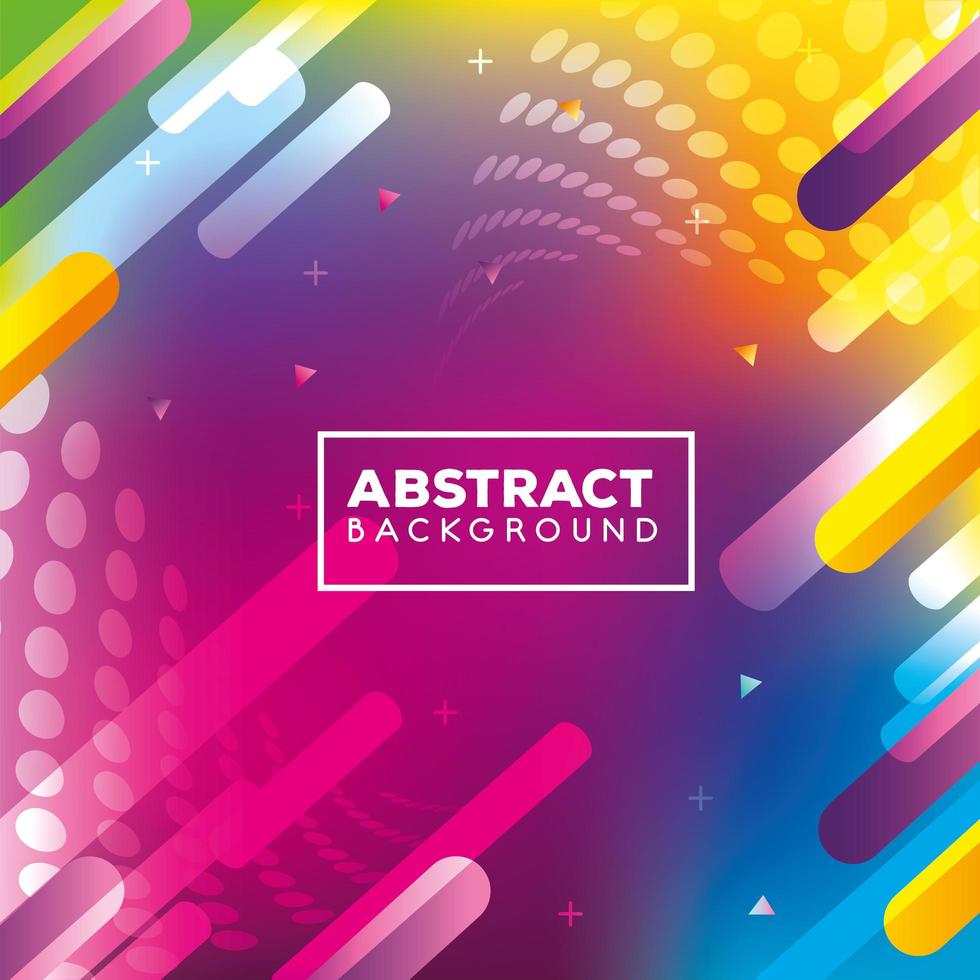abstract background with multicolor shapes vector