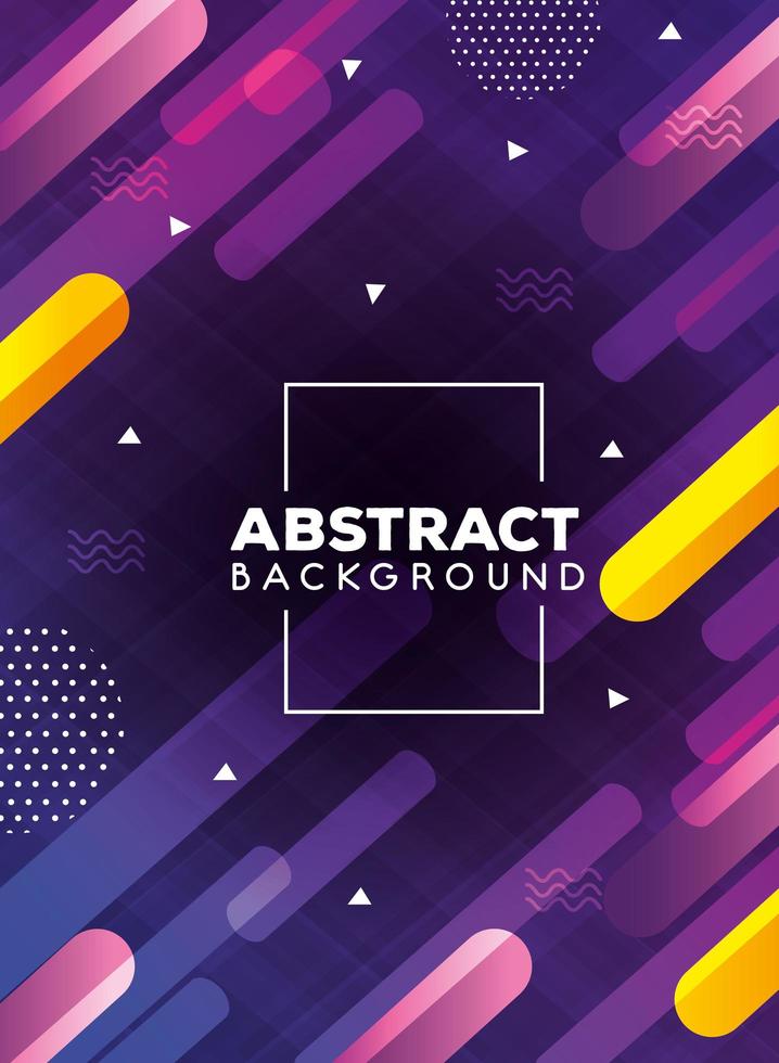abstract background with multicolor shapes vector