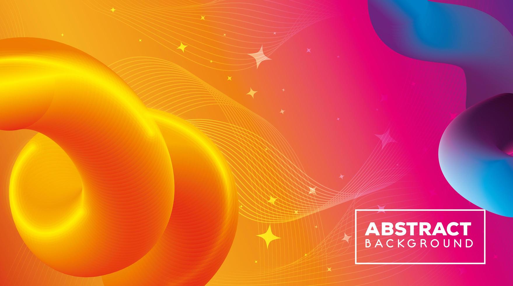 abstract background with vibrant colorful waves flow vector