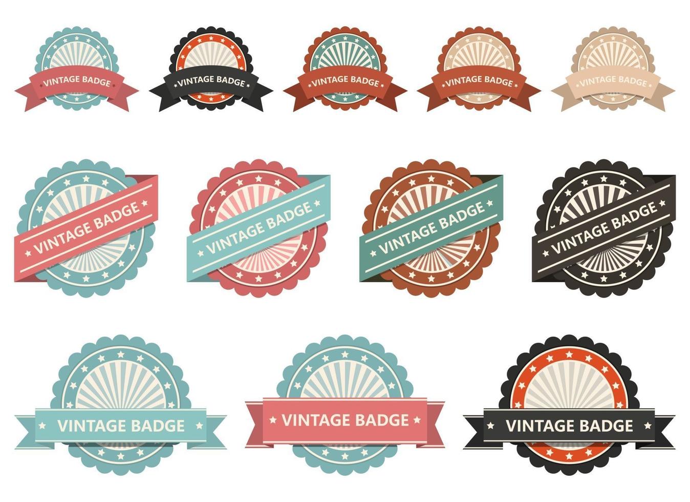 Vintage labels vector design illustration set isolated on white background