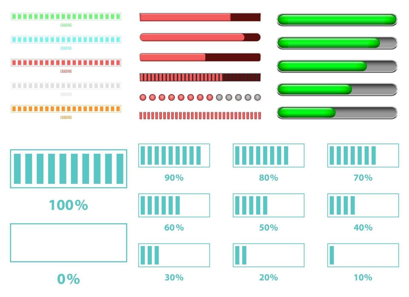 Loading bar vector design illustration isolated on white background