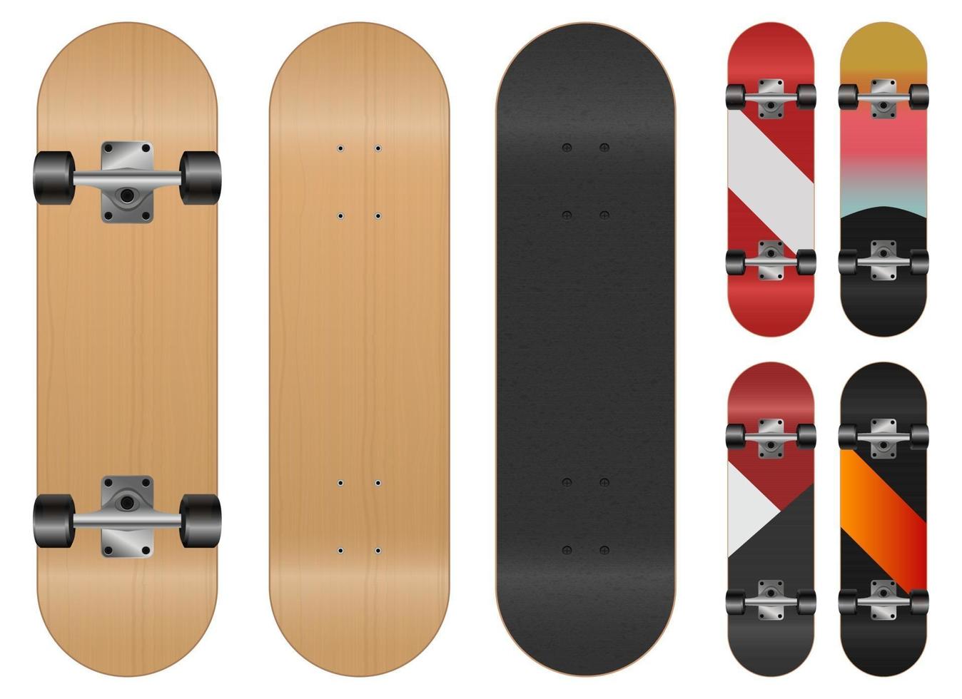 Skateboard vector design illustration isolated on white background