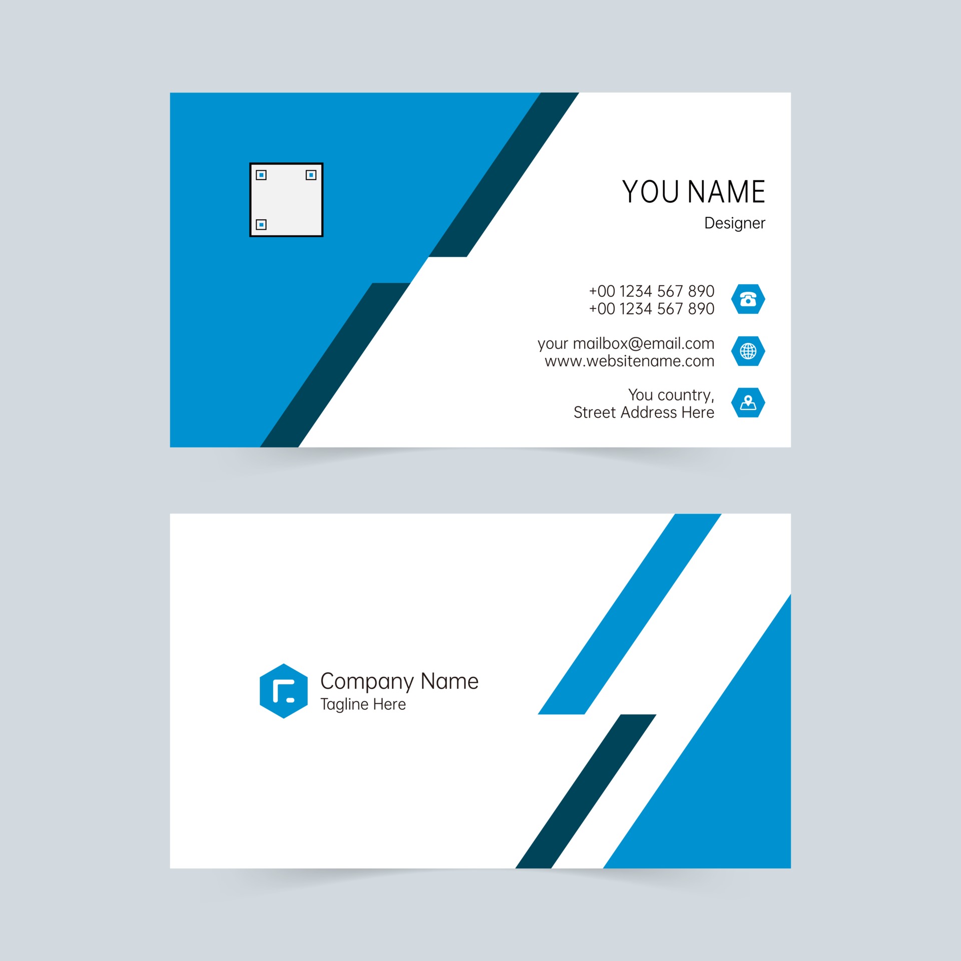 enterprise-simple-blue-white-universal-business-card-2006438-vector