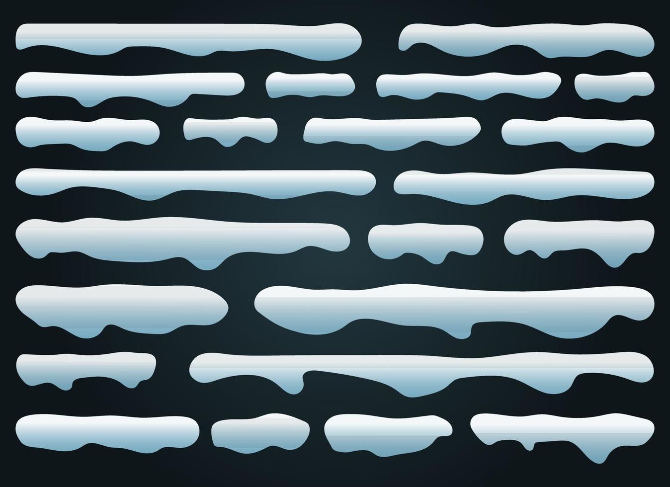 Ilustración de diseño de vector de gorros de nieve aislado sobre fondo