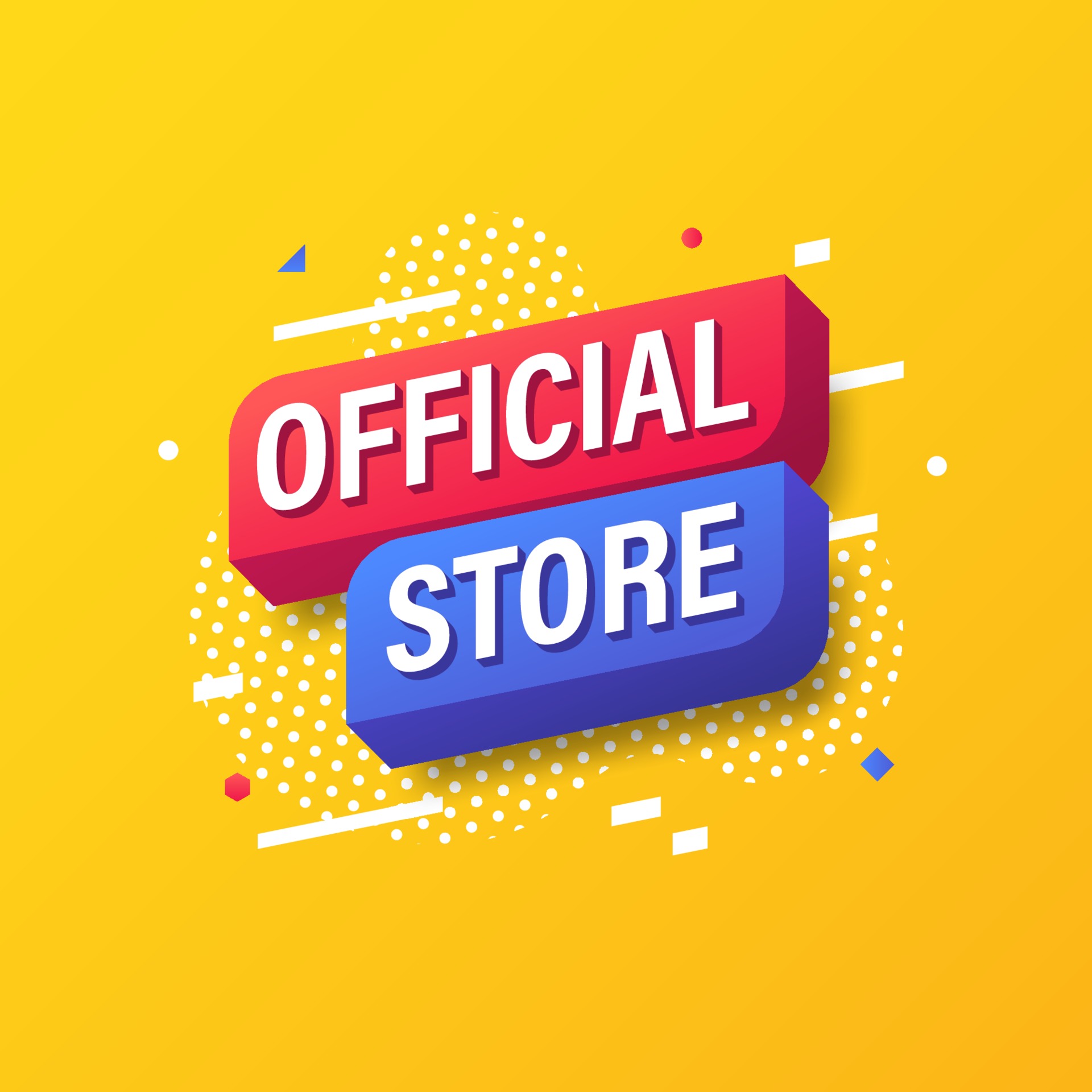 Official Store, Online marketing banner template design. Vector illustration 2006648 Vector Art