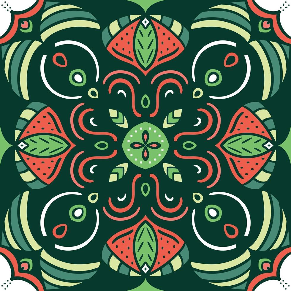 Green decorative tile 2006649 Vector Art at Vecteezy