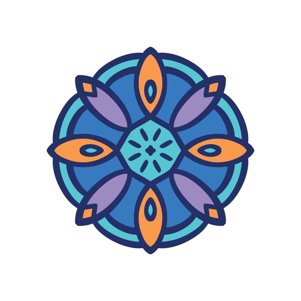Mandala icon design vector