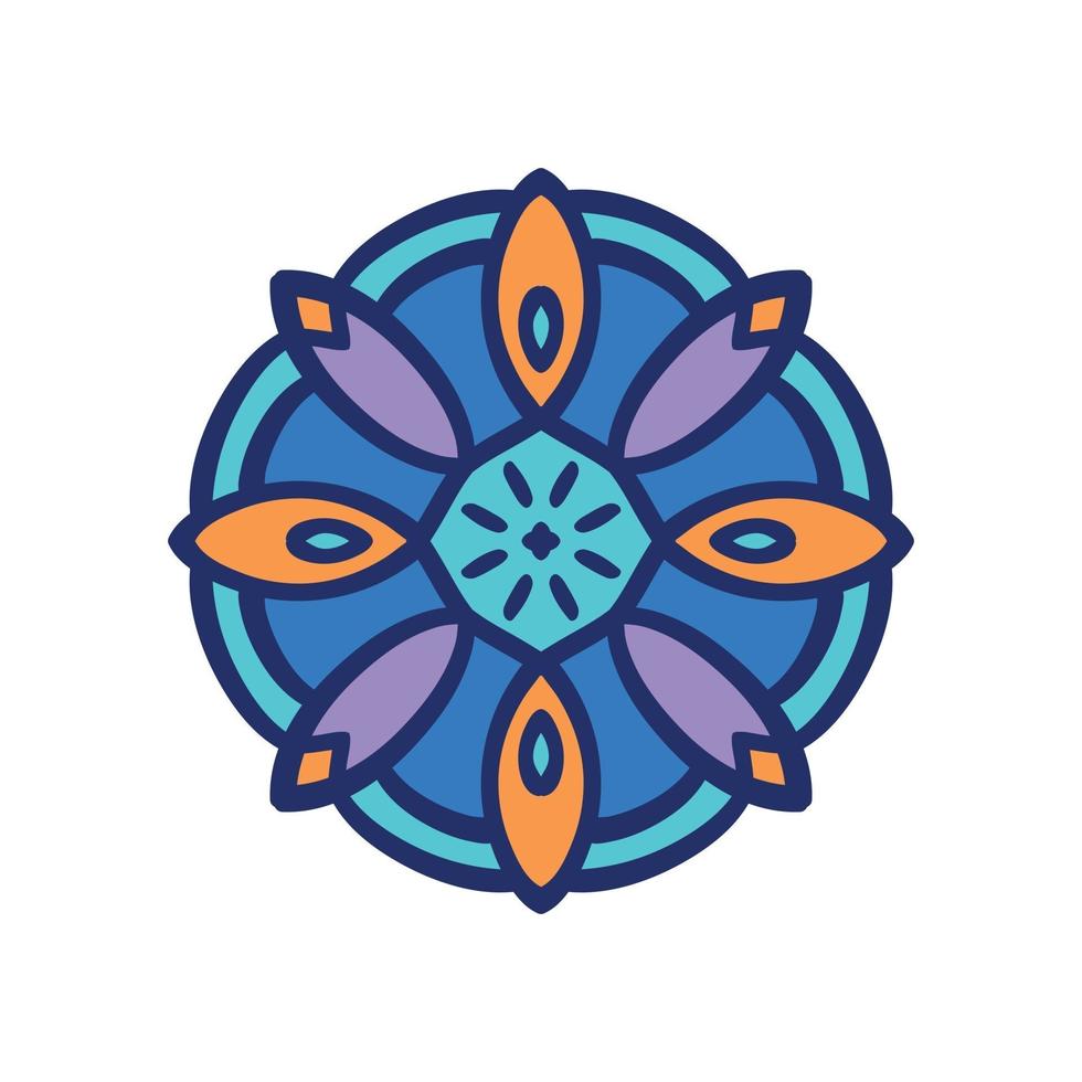 Mandala icon design vector