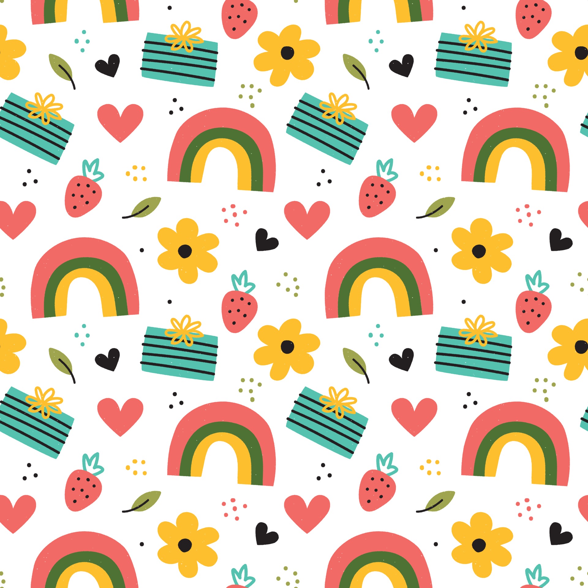 Free Vector  Hand drawn valentine's day pattern collection