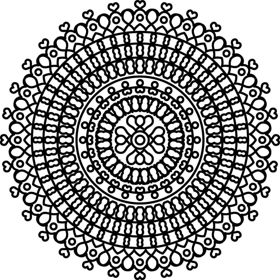 Mandala With Ornaments vector