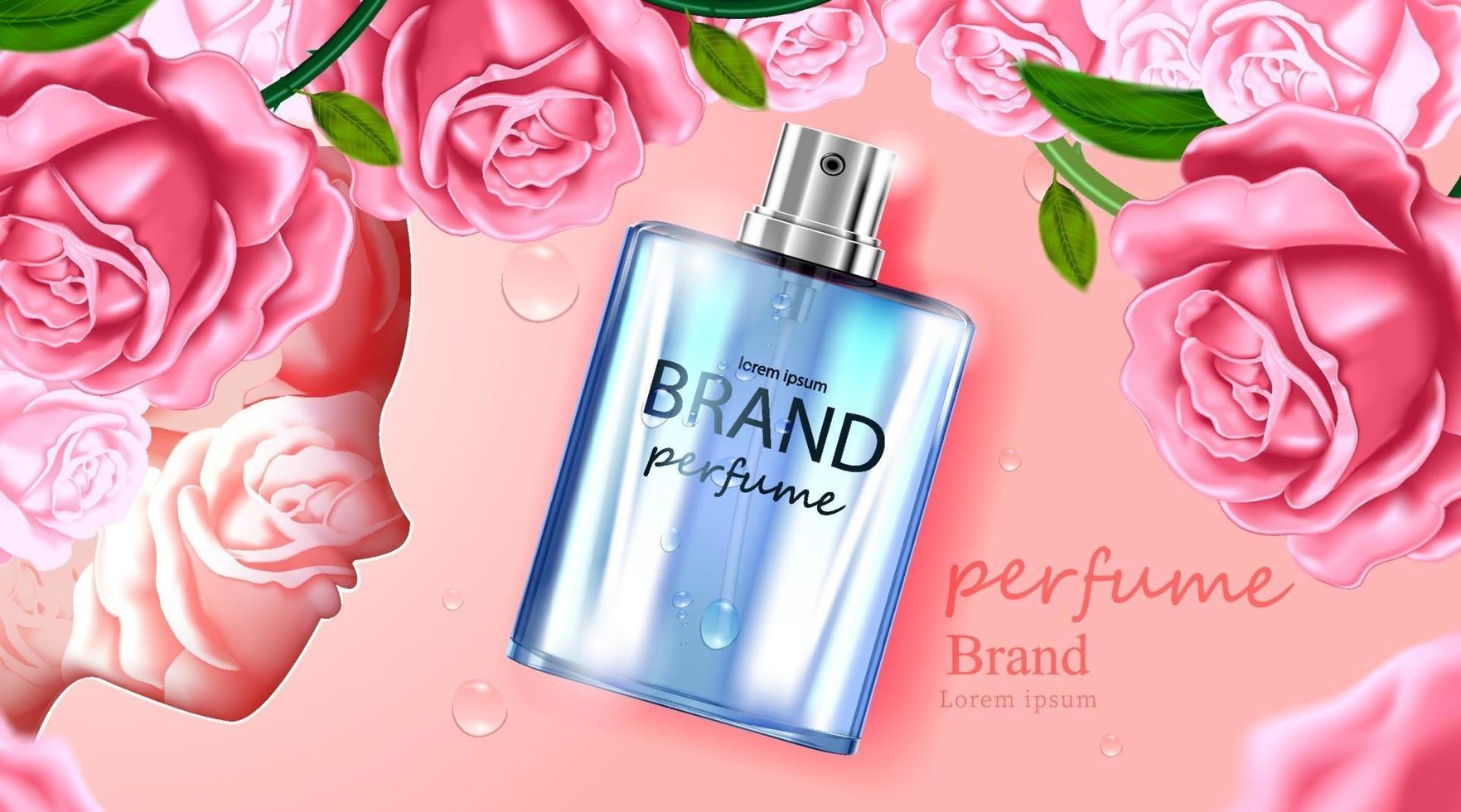 Cosmetic Bottle package skin care cream vector
