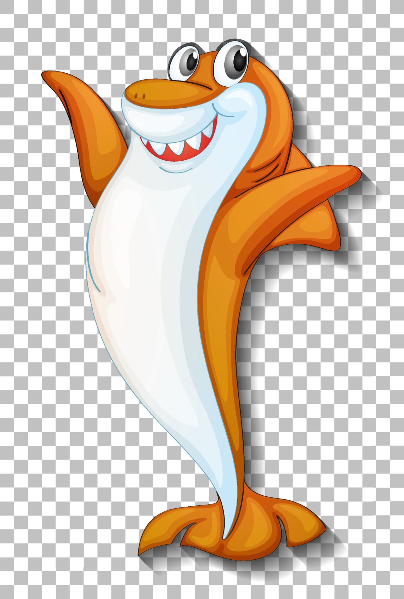 Smiling Cute Shark Cartoon Character Isolated On Transparent Background Vector Art At Vecteezy Smiling Cute Shark Cartoon Character Isolated On Transparent Background Vector Art At Vecteezy